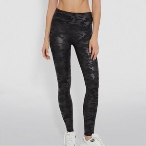 SPANX's Camo Faux-Leather Leggings